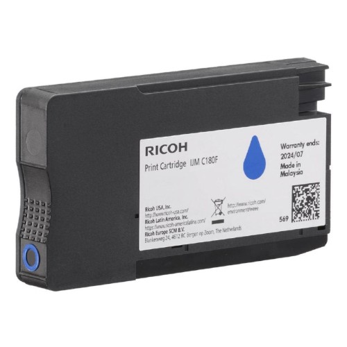 Ricoh tinta cyan ijm c180f aprox. 1.600 copias