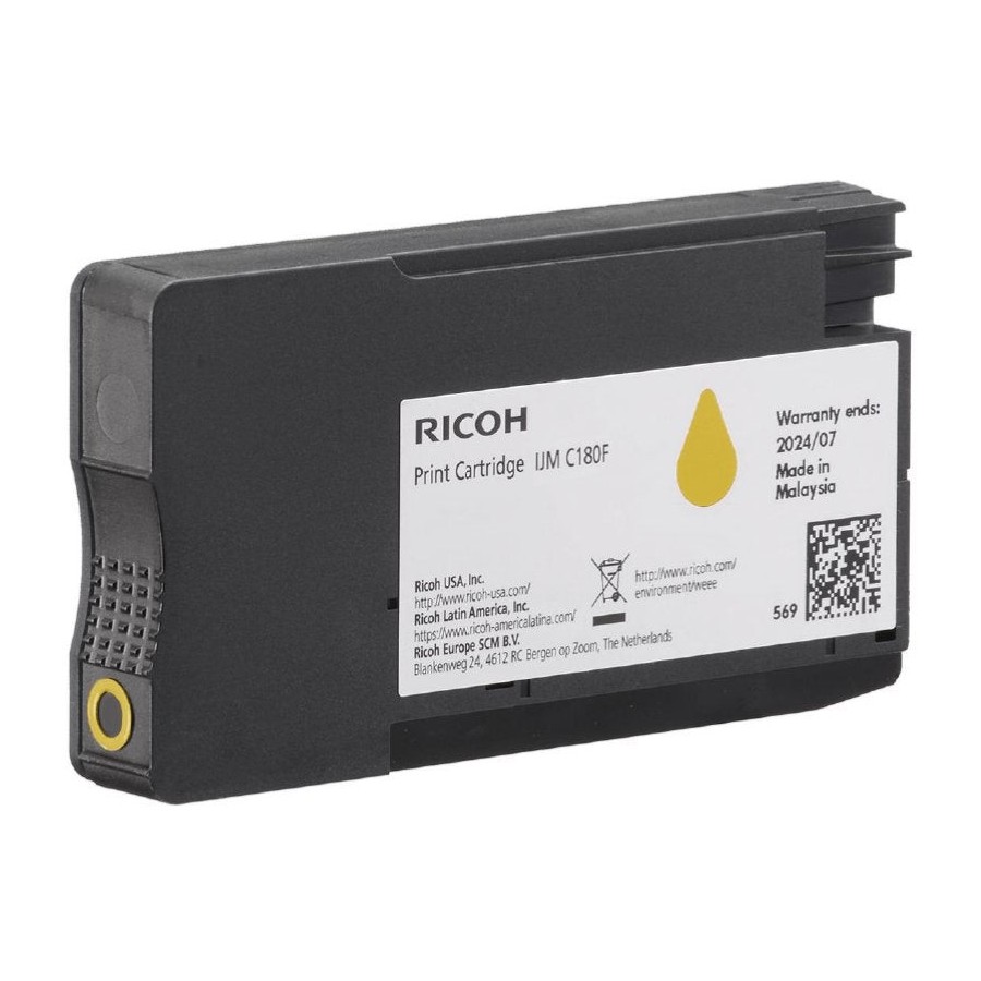Ricoh tinta amarillo ijm c180f aprox. 1.600 copias