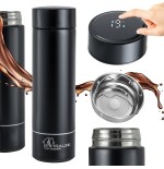 Extralink mug-smart500 black taza de viaje 500 ml negro acero inoxidable