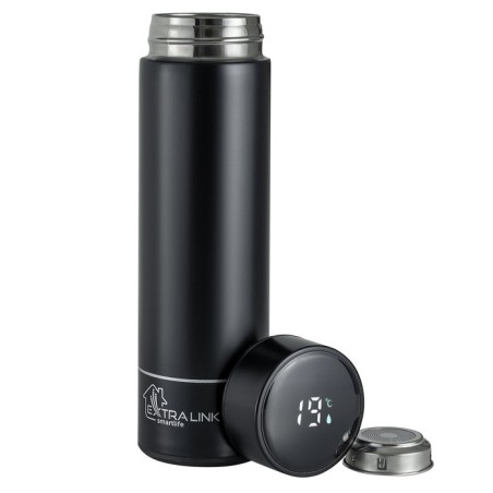 Extralink mug-smart500 black taza de viaje 500 ml negro acero inoxidable