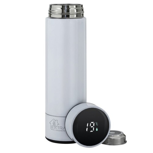 Extralink mug-smart500 white taza de viaje 500 ml blanco acero inoxidable
