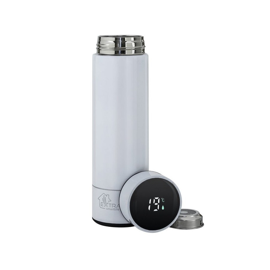Extralink mug-smart500 white taza de viaje 500 ml blanco acero inoxidable