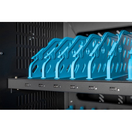 Digitus dn-45005 armario de carga móvil, 30 estaciones de carga, max 15.6" sincronización de datos, uv-c