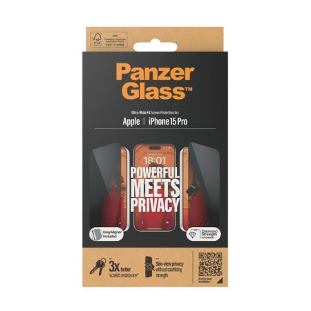 Panzerglass sp iphone 15 pro uwf privacy m. applikator