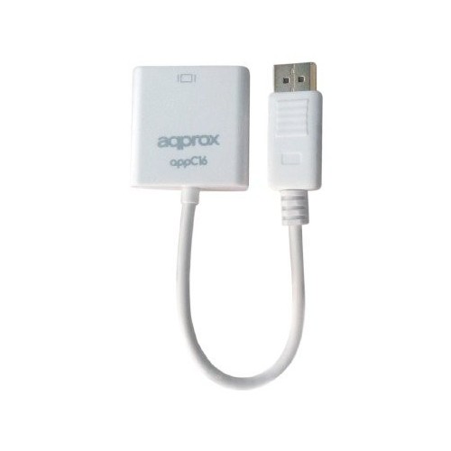 Approx adaptador displayport a hdmi resolucion hasta 1200p blanco