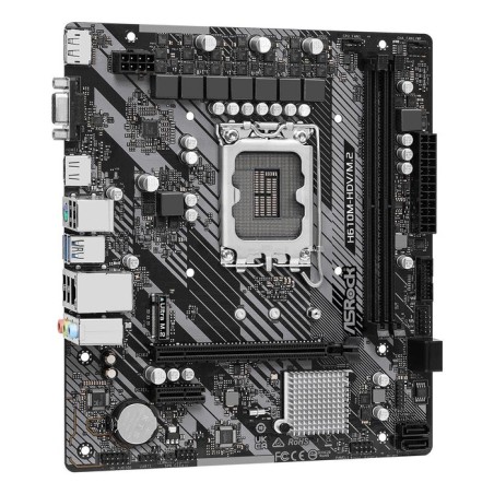 Placa base asrock 1700 h610m-hdv/m.2 r2.0 m-atx 2xddr4 4xsata6 2xusb 3.2 4xusb 2.0