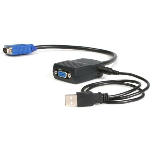 Startech duplicador vga 2p alimentacion usb cable splitter