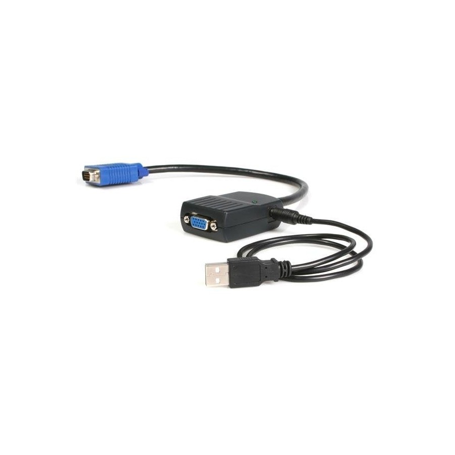 Startech duplicador vga 2p alimentacion usb cable splitter