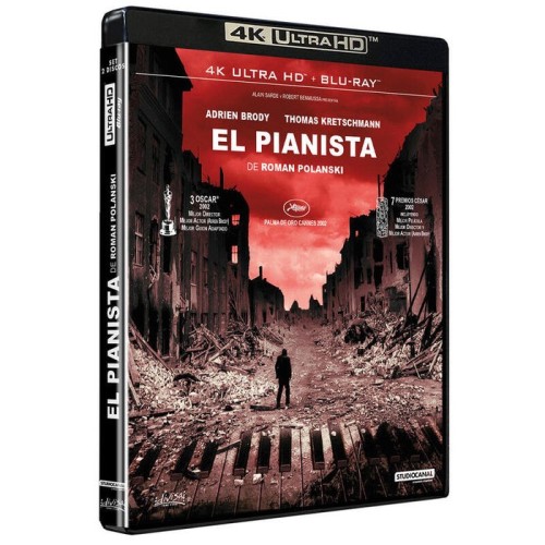Pelicula el pianista de roman polanski (4k uhd) - bd blu-ray