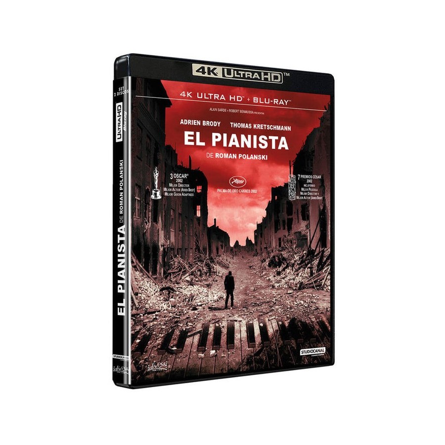 Pelicula el pianista de roman polanski (4k uhd) - bd blu-ray