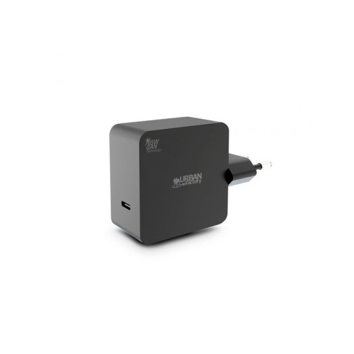 Cargador usb-c 65w char gan technology negro