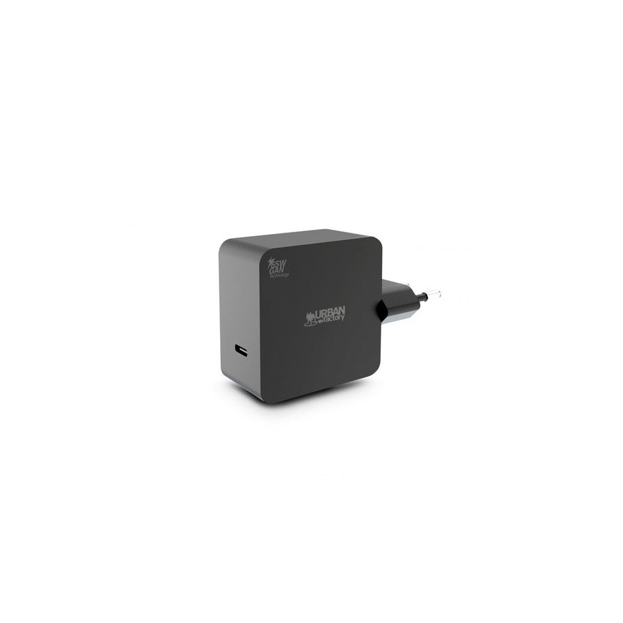 Cargador usb-c 65w char gan technology negro