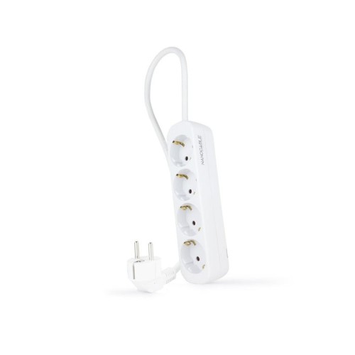 Nanocable regleta 4 tomas - 1.4m - blanco