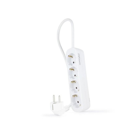 Nanocable regleta 4 tomas - 1.4m - blanco