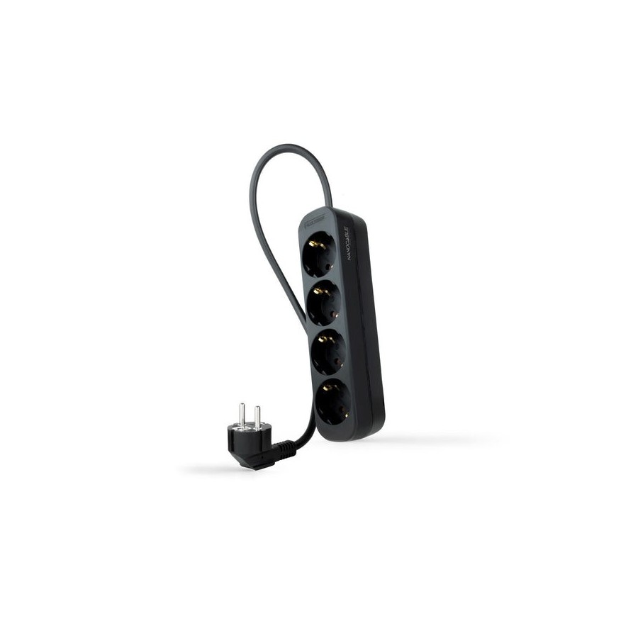 Nanocable regleta 4 tomas - 1.4m - negro