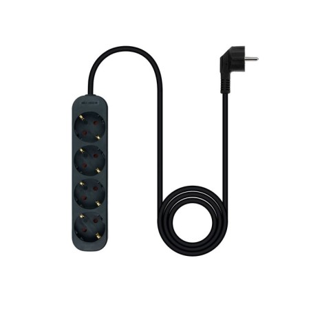 Nanocable regleta 4 tomas - 1.4m - negro