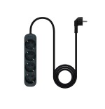 Nanocable regleta 4 tomas - 1.4m - negro