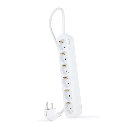 Nanocable regleta 6 tomas - 1.4m - blanco