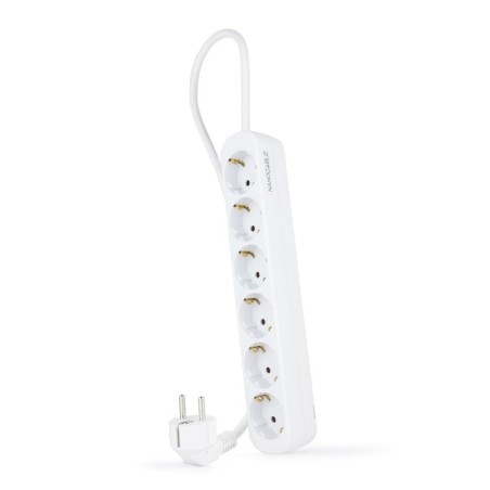 Nanocable regleta 6 tomas - 1.4m - blanco