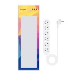 Nanocable regleta 6 tomas - 1.4m - blanco