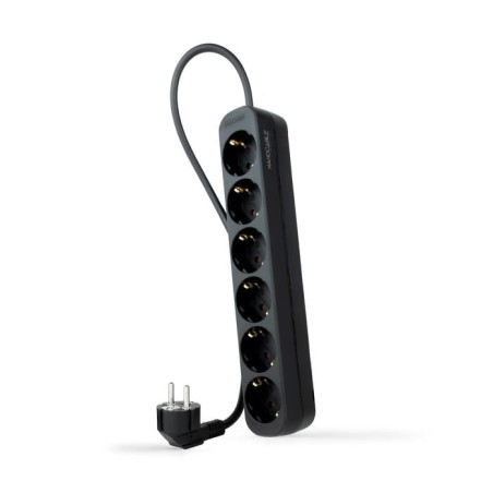 Nanocable regleta 6 tomas - 1.4m - negro