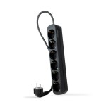Nanocable regleta 6 tomas - 1.4m - negro