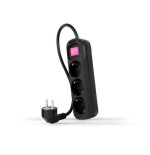 Nanocable regleta 3 tomas interruptor 1.4m - negro