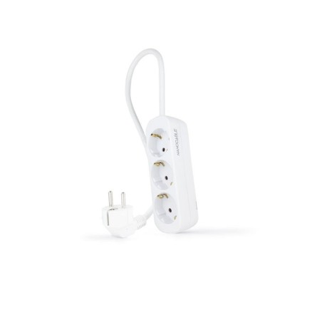 Nanocable regleta 3 tomas - 1.4m - blanco