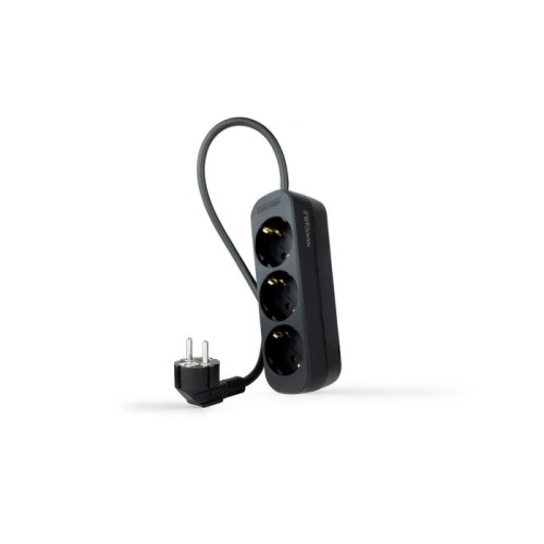 Nanocable regleta 3 tomas - 1.4m - negro