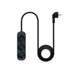 Nanocable regleta 3 tomas - 1.4m - negro