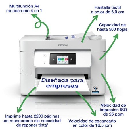 Impresora epson workforce pro wf-m4619dwf