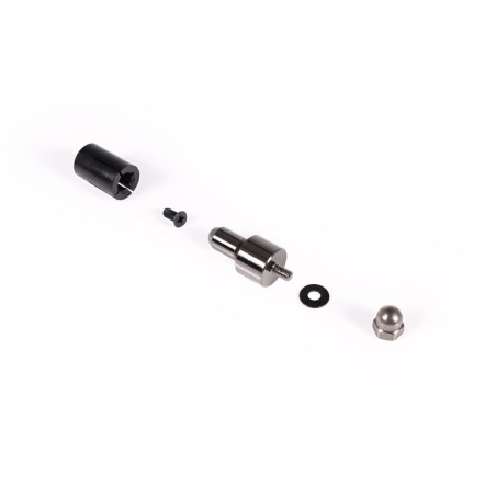 Alphacool core push mounting 25mm m3/m4/unc 6-32 set 4x, montaje/montaje negro/plateado, 25 mm 15725