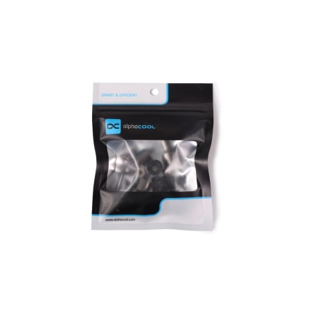 Alphacool core push mounting 25mm m3/m4/unc 6-32 set 4x, montaje/montaje negro/plateado, 25 mm 15725