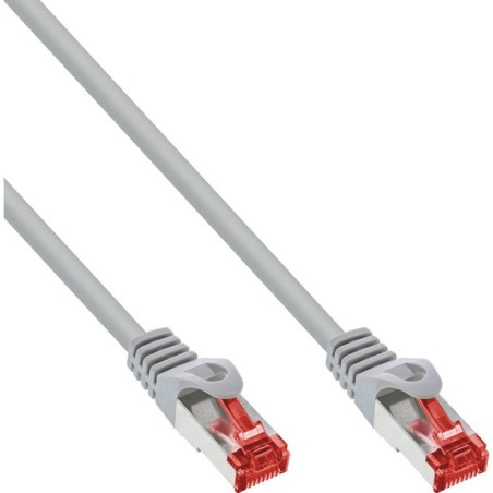 Inline® cable de red s/ftp pimf cat.6 250mhz pvc copper grey, 0.6m