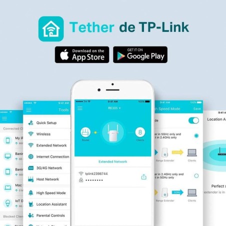 Tp-link ac1200 re305 repetidor wifi amplificador dual band ac1200