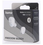 Auriculares hama freedom buddy  true wireless stereo (tws)  bluetooth gris claro, blanco