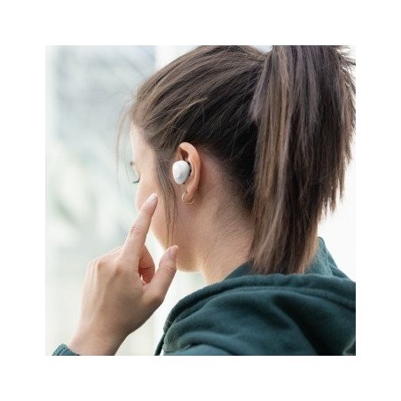 Auriculares hama freedom buddy  true wireless stereo (tws)  bluetooth gris claro, blanco