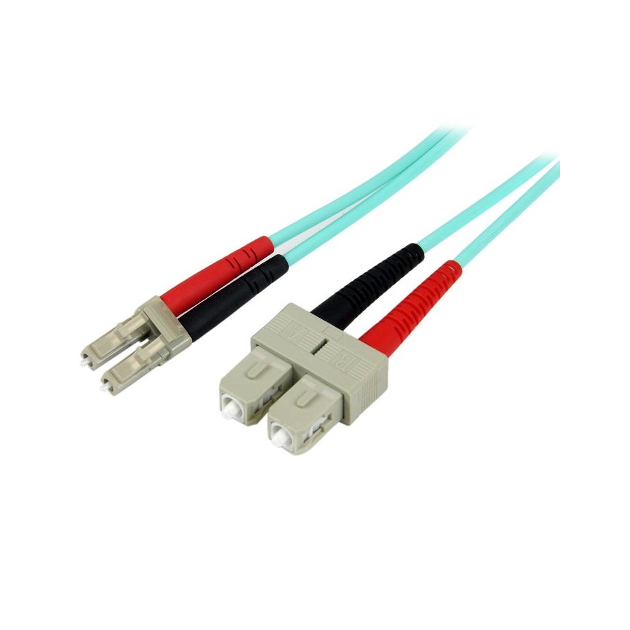 Startech.com a50fblcsc1 cable de fibra optica 1 m lc sc om3 turquesa