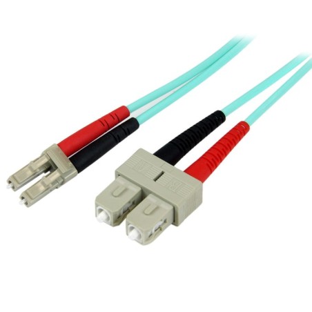 Startech.com a50fblcsc1 cable de fibra optica 1 m lc sc om3 turquesa