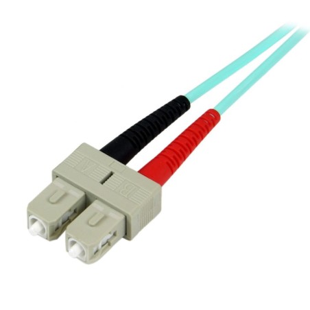 Startech.com a50fblcsc1 cable de fibra optica 1 m lc sc om3 turquesa