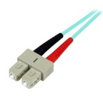 Startech.com a50fblcsc1 cable de fibra optica 1 m lc sc om3 turquesa