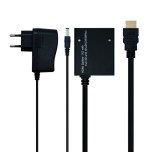 Nanocable duplicador hdmi alta velocidad para 2 dispositivos con alimentacion