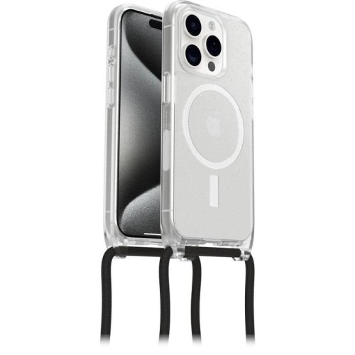 Otterbox react necklace magsafe apple iphone 15 pro stardust clear