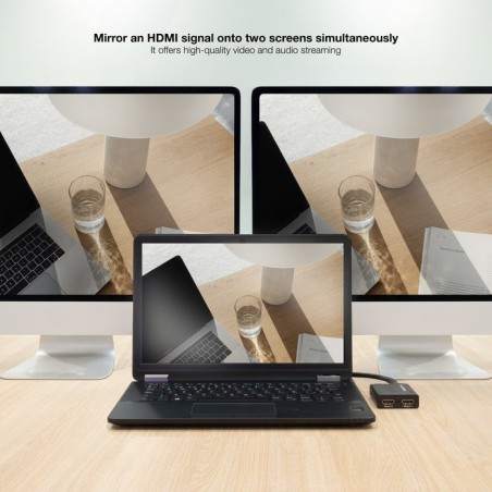 Nanocable duplicador hdmi alta velocidad para 2 dispositivos con alimentacion