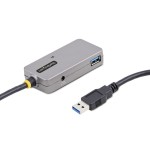 Hub startech.com u01043-usb-extender de interfaz usb 3.2 gen 1 [3.1 gen 1] type-a 5000 mbit/s negro, plata