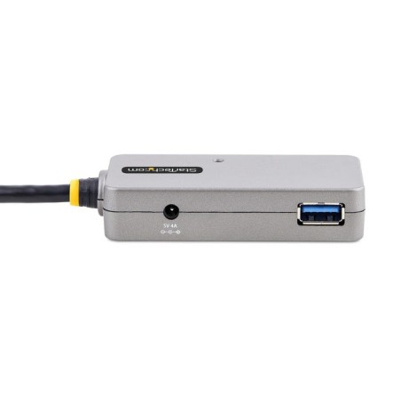 Hub startech.com u01043-usb-extender de interfaz usb 3.2 gen 1 [3.1 gen 1] type-a 5000 mbit/s negro, plata