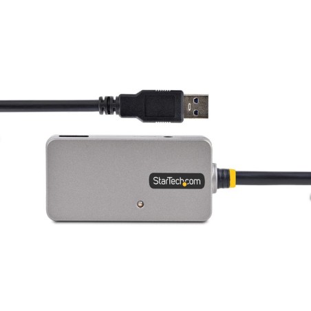Hub startech.com u01043-usb-extender de interfaz usb 3.2 gen 1 [3.1 gen 1] type-a 5000 mbit/s negro, plata