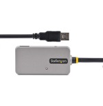 Hub startech.com u01043-usb-extender de interfaz usb 3.2 gen 1 [3.1 gen 1] type-a 5000 mbit/s negro, plata