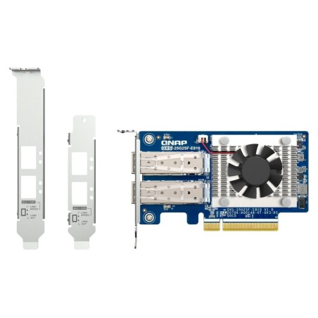Qnap qxg-25g2sf-e810 adaptador y tarjeta de red interno fibra 25000 mbit/s