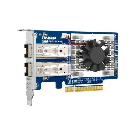 Qnap qxg-25g2sf-e810 adaptador y tarjeta de red interno fibra 25000 mbit/s